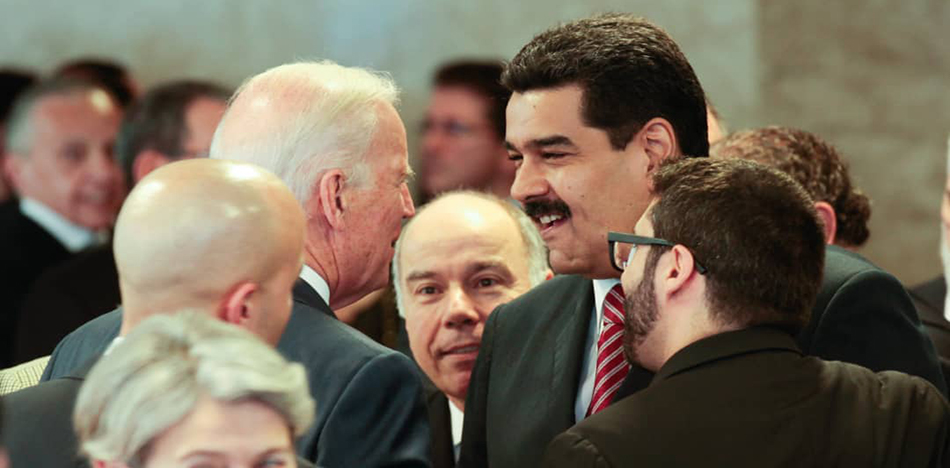 Biden y Maduro (cancillería venezuela)